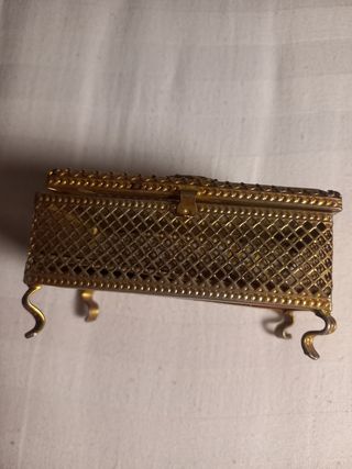 Joyero antiguo metal vintage