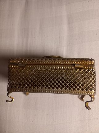 Joyero antiguo metal vintage