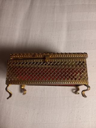 Joyero antiguo metal vintage