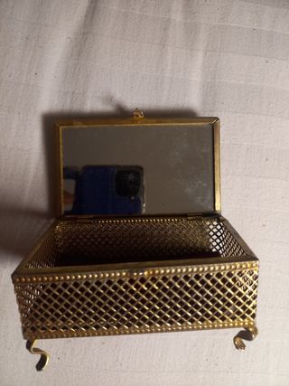 Joyero antiguo metal vintage