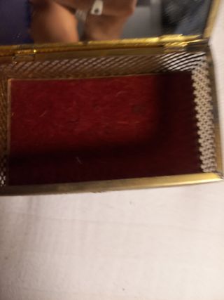 Joyero antiguo metal vintage
