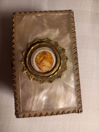 Joyero antiguo metal vintage