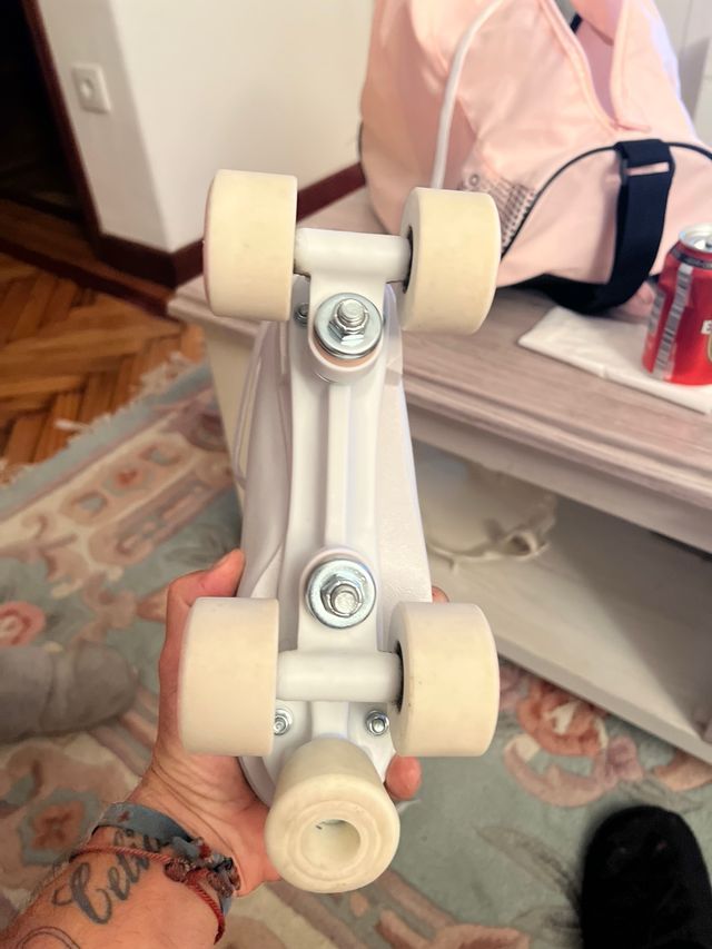 Patines Oxelo Blancos -n 38 funda y protetores