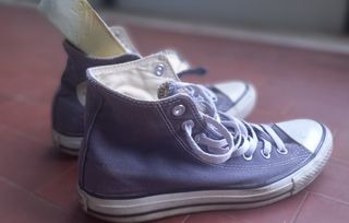 Converse All Star Alte Blu jeans