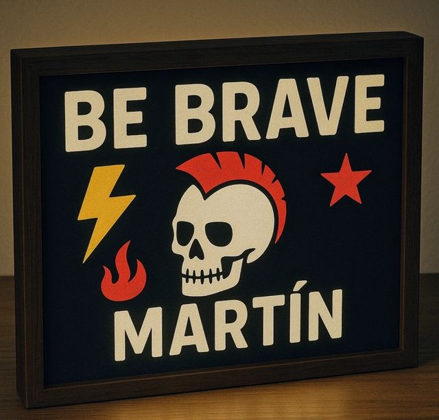 Caja luz LED personalizada