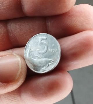 COIN MONETA ITALIANA 5 LIRE DELFINO (FC)