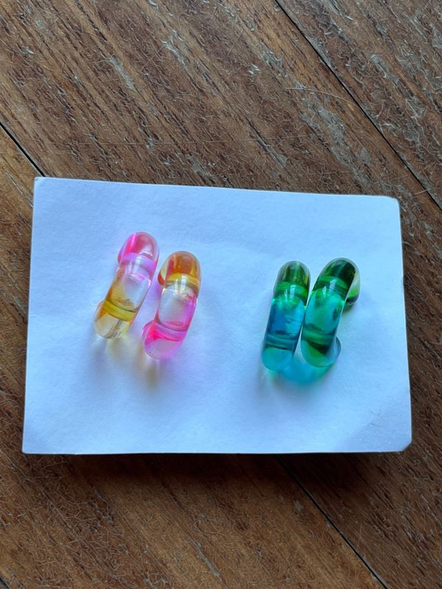 Orecchini Arcobaleno - 2 paia