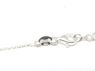 collar plata 925mm con piedra con circonita, 21 3cm