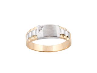 anillo oro 18k con piedra con circonita
