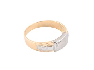anillo oro 18k con piedra con circonita