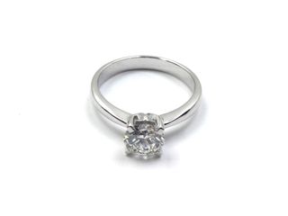 sortija oro 18k con diamante de laboratorio