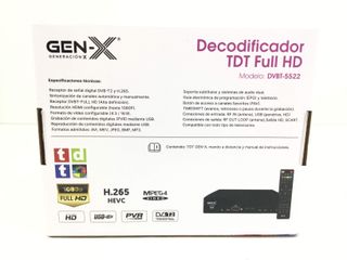 sintonizador tdt gen x tdt full hd