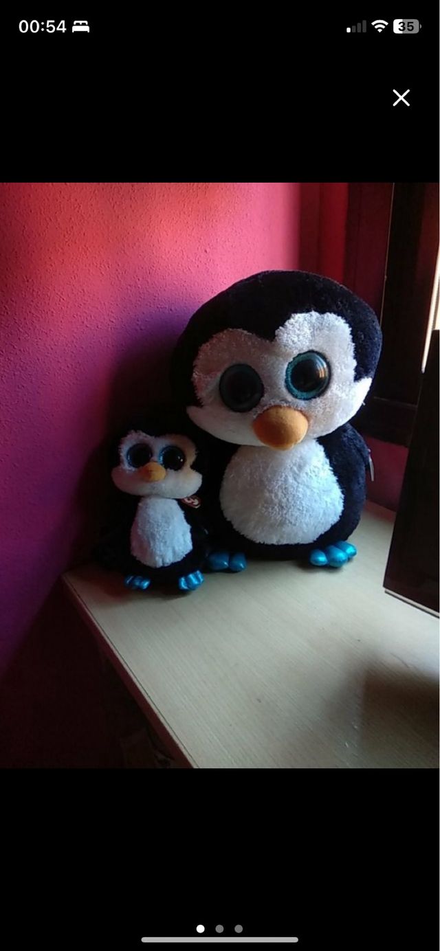 2 Pinguinos Ty Beanie Boos