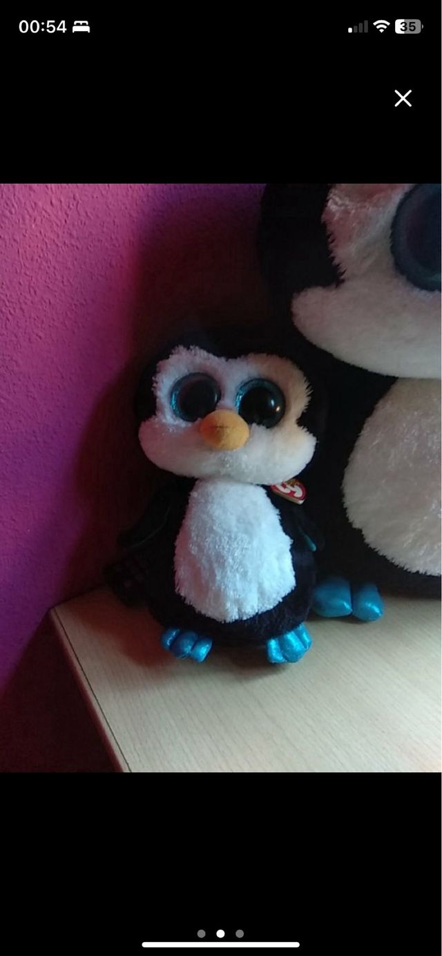 2 Pinguinos Ty Beanie Boos