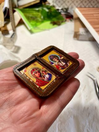 Icone Diptico religioso- Miniature