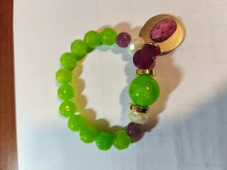 Pulsera Pépori verde lima - nueva