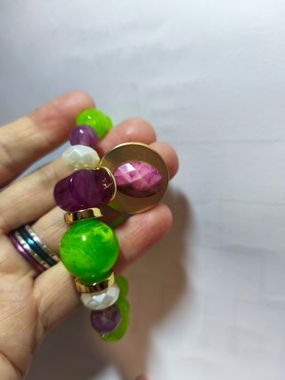 Pulsera Pépori verde lima - nueva
