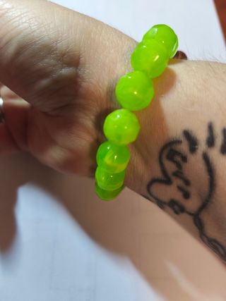 Pulsera Pépori verde lima - nueva