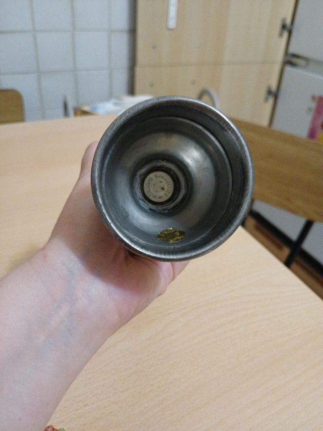 Pepiera vintage in metallo argentato