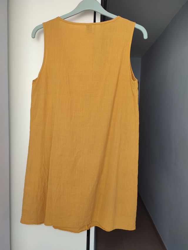 Vestido verano color mostaza. Nuevo