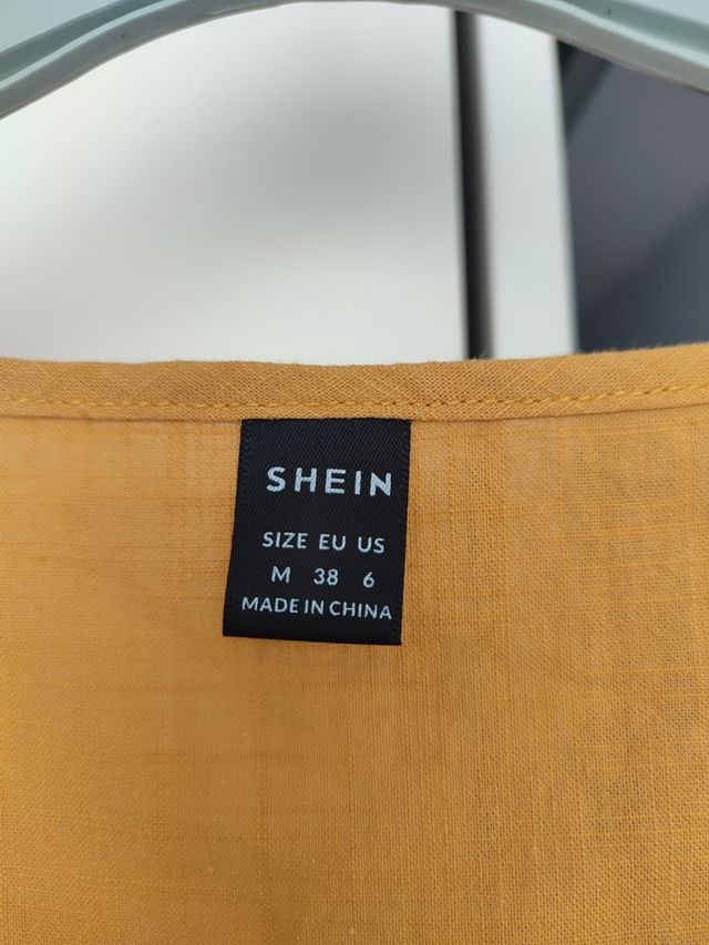 Vestido verano color mostaza. Nuevo