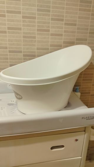 Bañera bebé - Soporte, Blanca