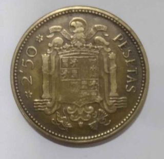 Moneda 2,50 Francos 1953 España.estrella 54
