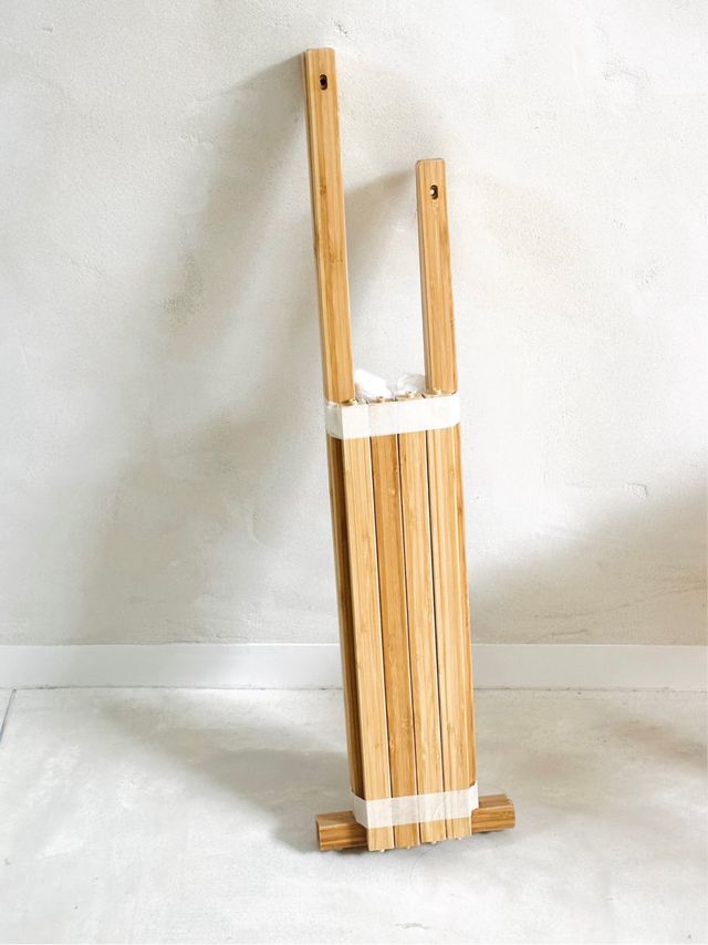 Toallero doble brazo bambú NUEVO /galán noche