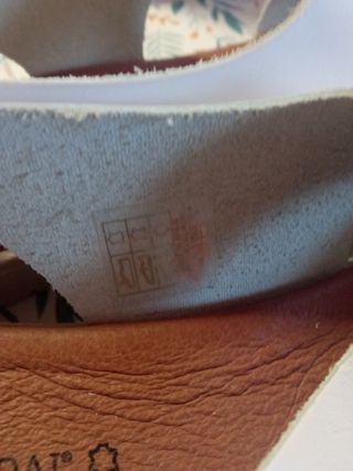 Sandalias Blu Sandalo Piel Blancas 41