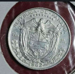 Moneda 1 Décimo Balboa 1962 plata
