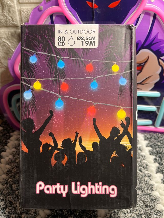 Guirnalda luces multicolor 19m