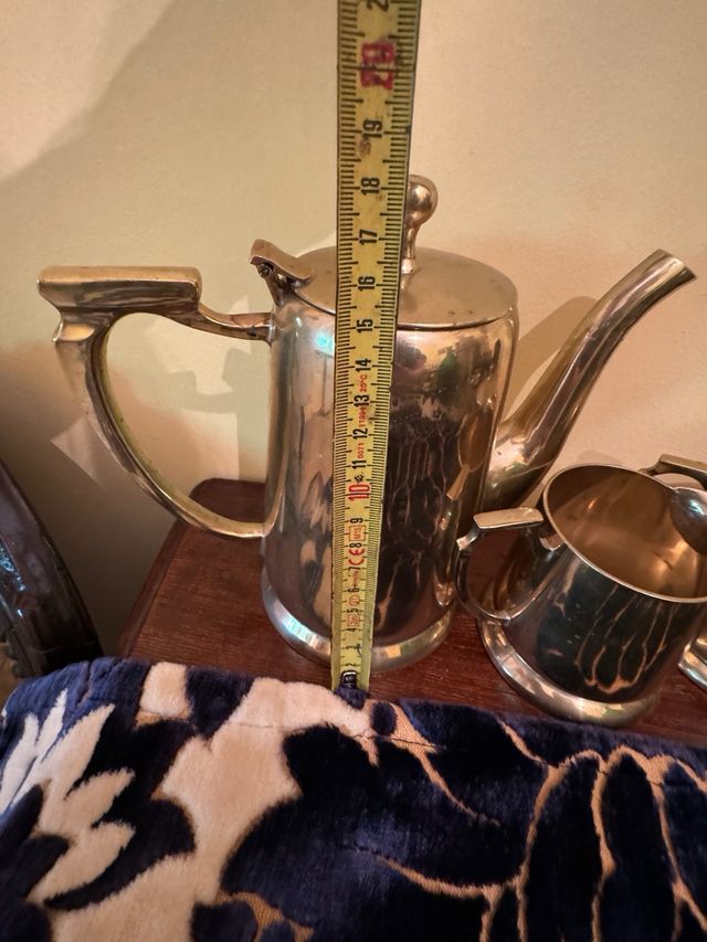 Servizio caffè vintage oro anni '40-'50 , stupendo