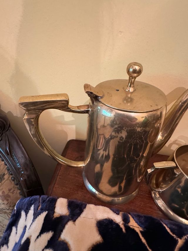 Servizio caffè vintage oro anni '40-'50 , stupendo