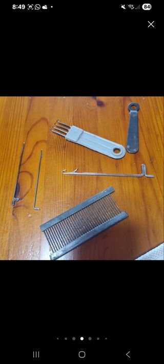 Antiguas piezas máquina coser