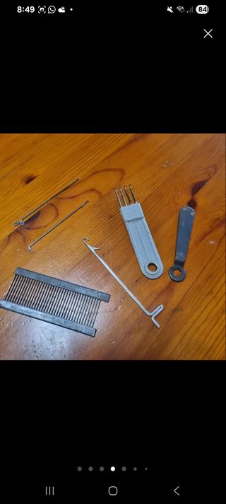 Antiguas piezas máquina coser