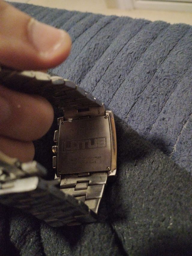 Reloj Lotus cronógrafo plata