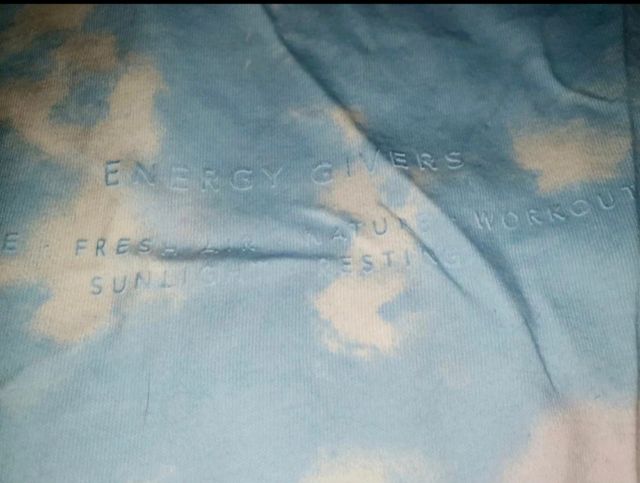 Camiseta sin mangas Stradivarius tie-dye azul S