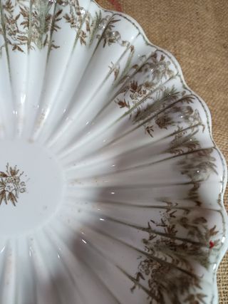 Cuenco antiguo francés porcelana