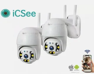 2X Telecamere Esterno Interno iCsee Sicurezza Casa