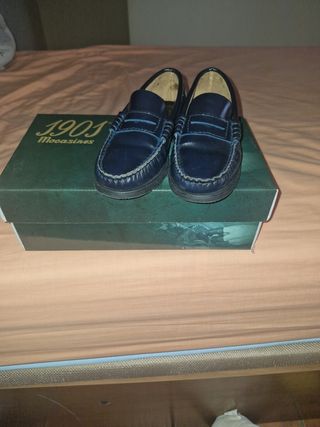 Mocasines niño 1901 Moa.sines azules