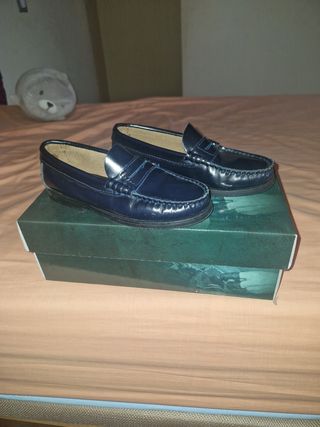 Mocasines niño 1901 Moa.sines azules