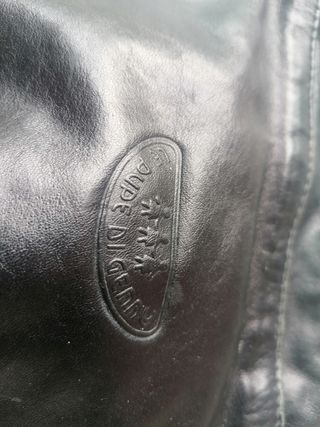 Borsetta vintage nera in pelle
