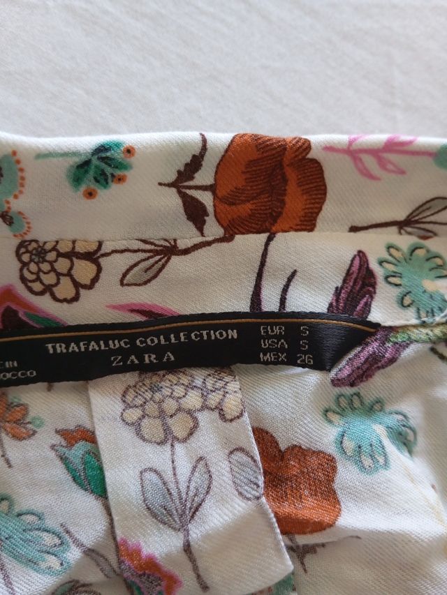 Camisa Zara multicolor flores