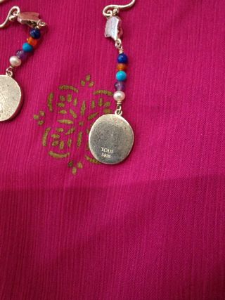 Pendientes Tous multicolor plata