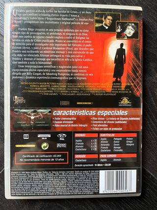 DVD Stigmata: Película de terror