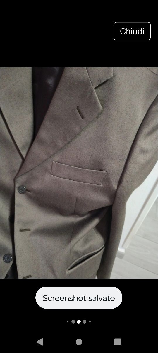 Completo Uomo Tg.50 Grigio particolare, semilucido