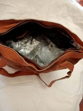 Bolso marrón piel mujer