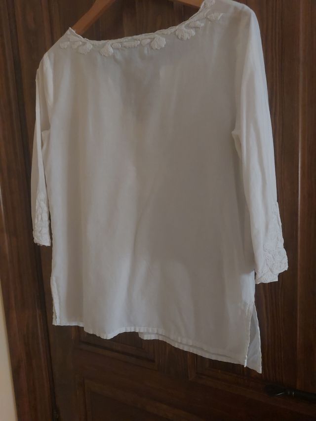 Camisa blanca ibicenca