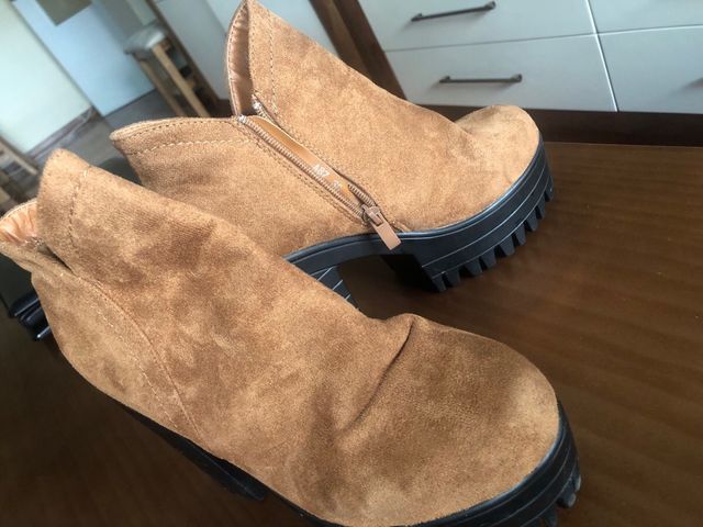 Botines plataforma marrones