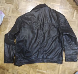 Cazadora piel marrón XL 
